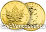 Canadian one ounce maple leaf gold coin